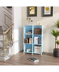 Xdovet Cube Storage Organizer Shelves Closet Stackable Plastic Shelving Bedroom Home