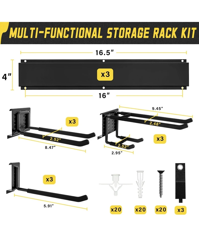 Xdovet Organizer Garden Tool Storage Rack