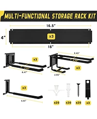 Xdovet Organizer Garden Tool Storage Rack
