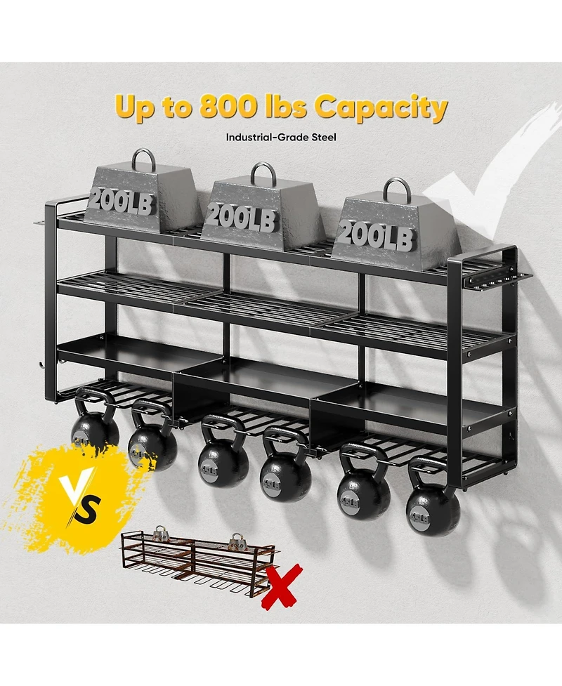 Xdovet Power Tool Organizer Wall Mount 4 Layer Heavy Duty Drill Holder