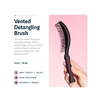 Gimme Beauty Vented Detangling Brush Quick Dry, Heat Resistant Wet Brush for Thick or Thin Locks Supports Healthy Hair Fine Hair