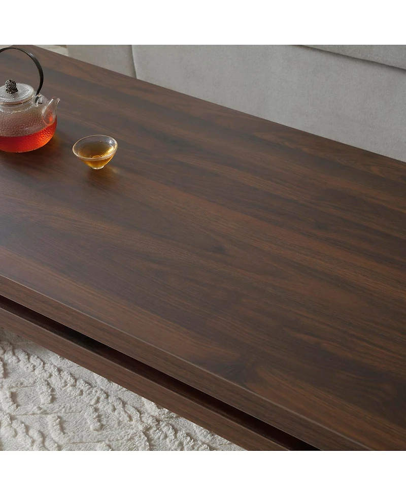 Streamdale Furniture Mid-Century Modern Solid Firwood Coffee Table