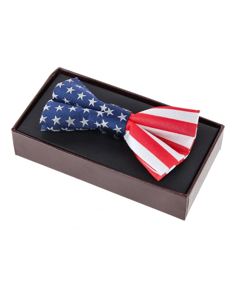 Trafalgar Men's America's Old Glory Silk Bow Tie