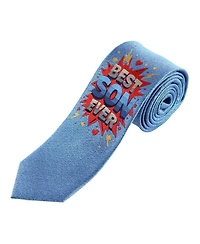 Trafalgar Men's Boy's Best Son Ever Novelty Silk Necktie