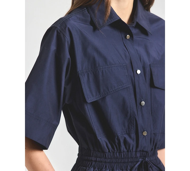 Derek Lam 10 Crosby Women's Sabrina Short-Sleeve Shirtdress