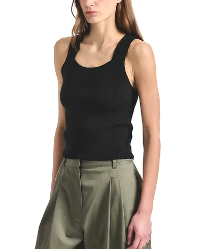 Derek Lam 10 Crosby Women's Dakota Scoop Neck Sweater Knit Tank Top