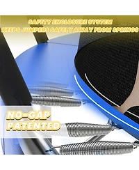 Zeny Outdoor Trampoline for Kids and Adults, Pumpkin Trampolines with Curved Poles,Heavy Duty Trampoline Anti-Rust Coating Astm Approval