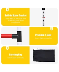 Mecale Ladder Ball Toss Game Bolas Score Tracker Carrying Bag