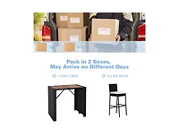 Mondawe 5 Pieces Patio Acacia Wood Dining Set