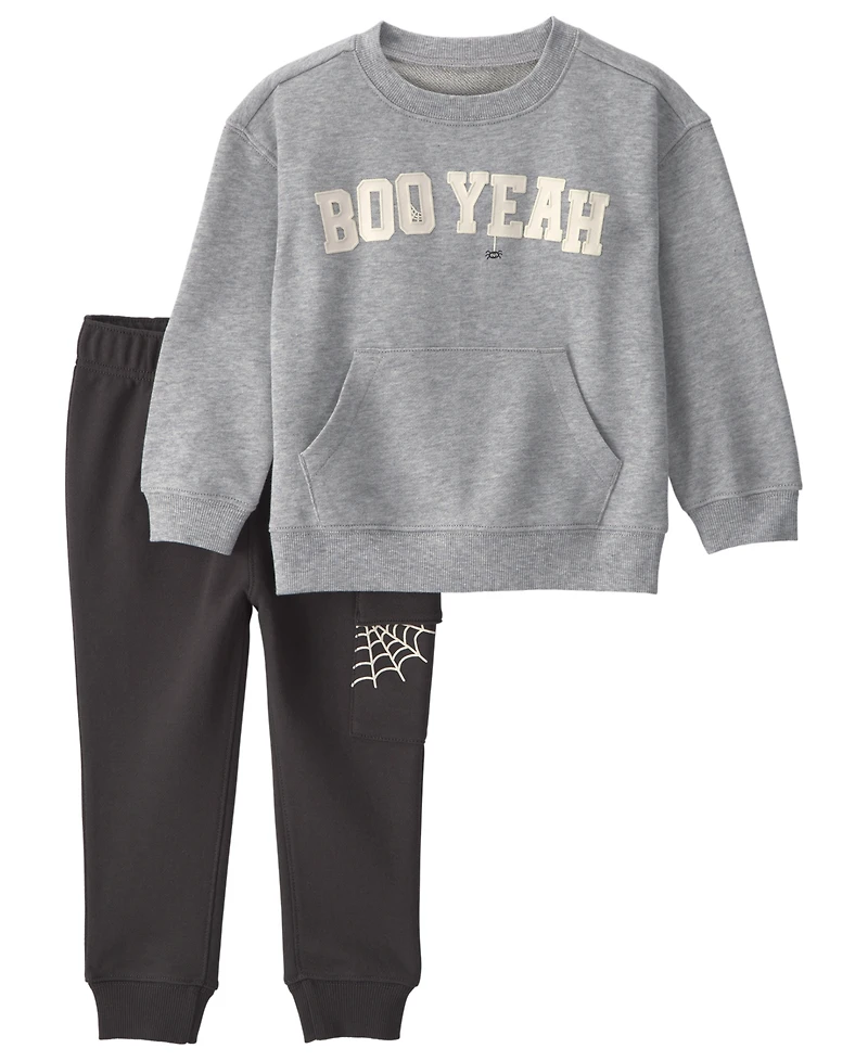 Carter's Toddler Boys' 2T-5T Boo Yeah Halloween Top and Jogger Pants, 2-Piece Set
