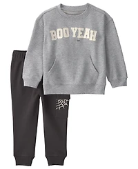 Carter's Toddler Boys' 2T-5T Boo Yeah Halloween Top and Jogger Pants, 2-Piece Set