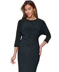 Vince Camuto Women's Ruched Bodycon Midi Dress