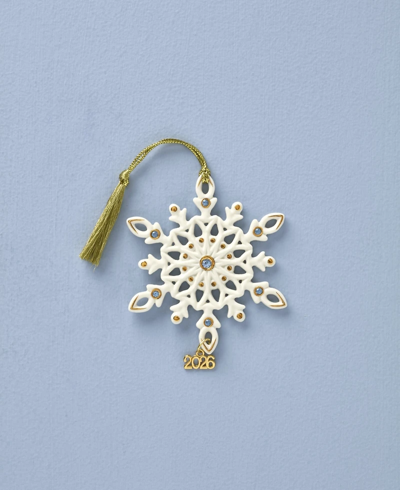 Lenox 2026 Gemmed Snowflake Ornament