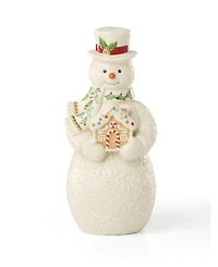Lenox Snowman with Gingerbread House Figurine