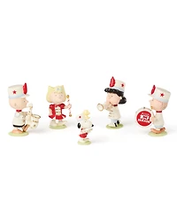 Lenox Macy's 100th Thanksgiving Day Parade Peanuts Marching Band 5-Piece Figurine Set