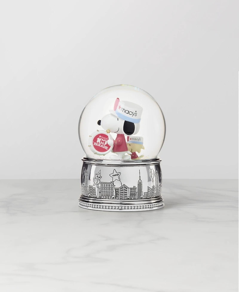 Lenox Peanuts Macy's 100th Parade Snow Globe