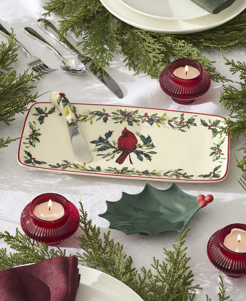Lenox Winter Greetings 3-Piece Tray and Spreader Set