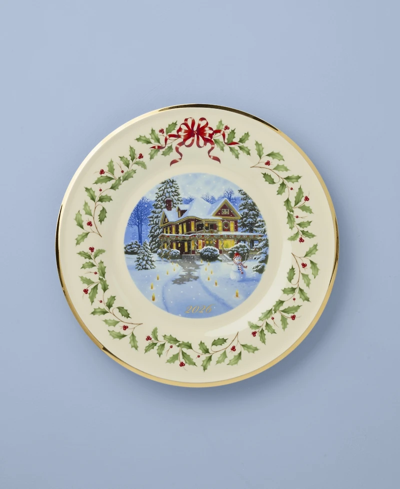 Lenox 2026 Holiday Annual Victorian House Collector Plate