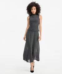 I.n.c. International Concepts Women's Printed Mesh Midi Skirt, Macy's Exclusive