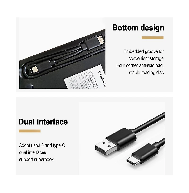 Artudatech 4K 24X External Bd/Dvd/Cd Writer – Usb 3.0, Slot-in, Plug and Play
