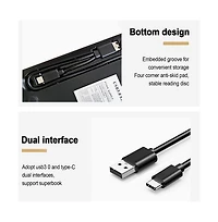 Artudatech 4K 24X External Bd/Dvd/Cd Writer – Usb 3.0, Slot-in, Plug and Play