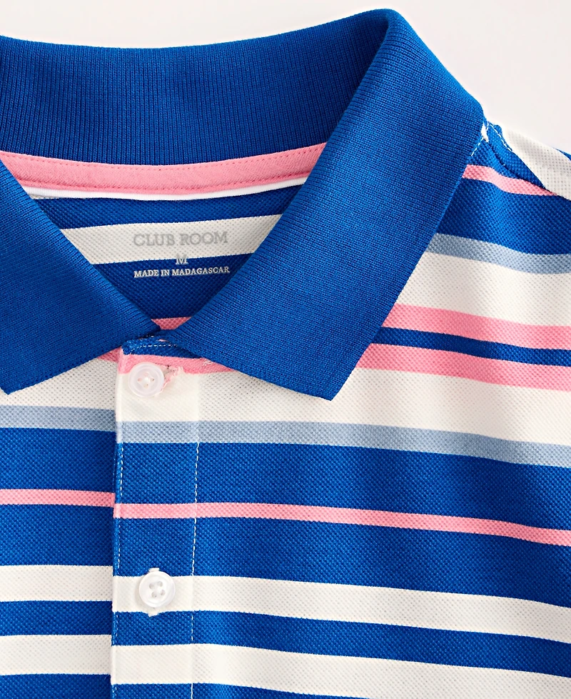 Club Room Men's Daniel Stripe Pique Polo Shirt, Macy's Exclusive