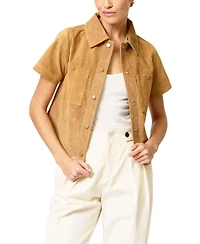 Central Park West Women's Rusty Genuine Suede Ss Jacket