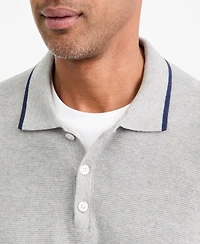 Club Room Men's Tipped Long-Sleeve Polo Sweater, Macy's Exclusive