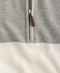 Club Room Men's Blocked Cotton Quarter-Zip Sweater, Macy's Exclusive
