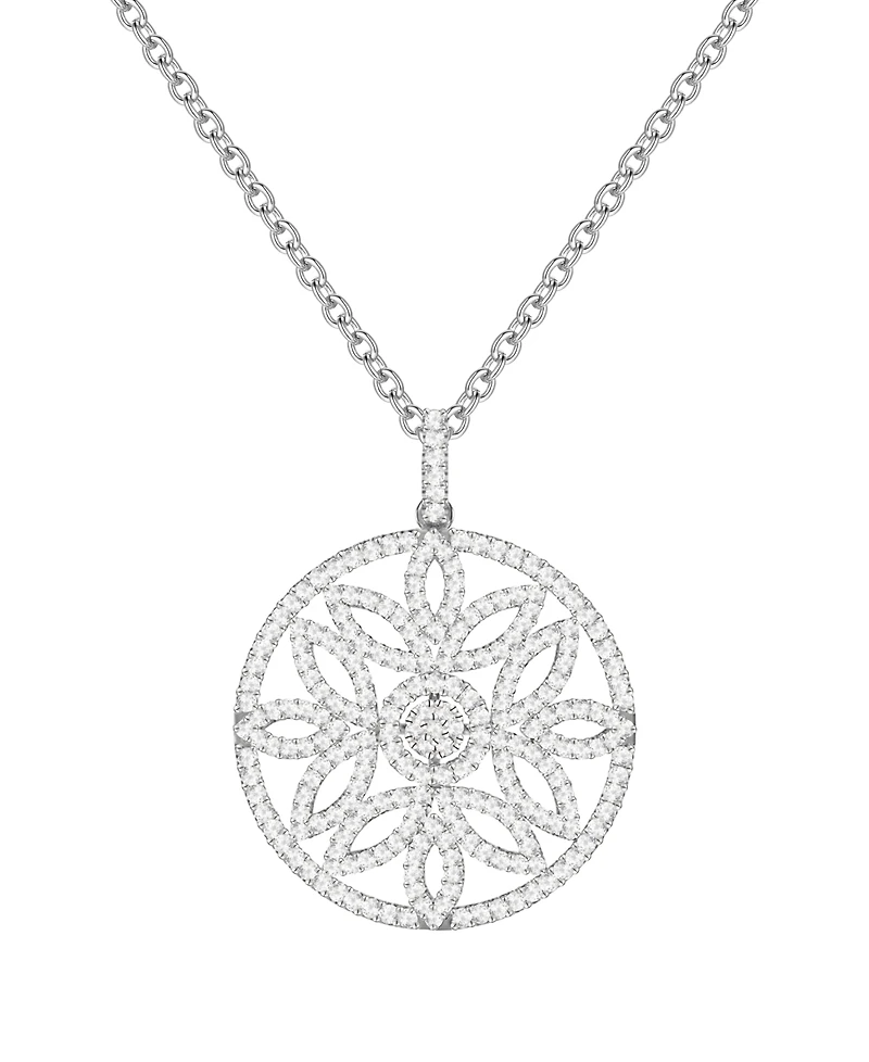 Macy's Diamond Pendant Necklace (1 ct. t.w.) in Sterling Silver