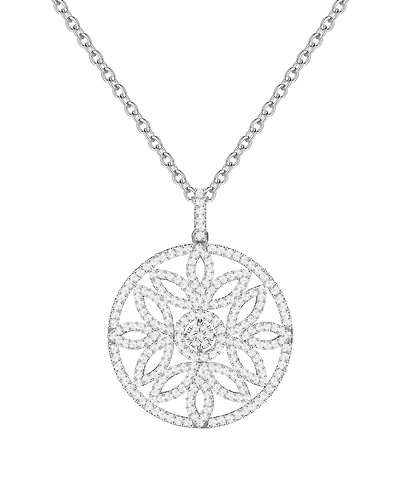 Macy's Diamond Pendant Necklace (1 ct. t.w.) in Sterling Silver
