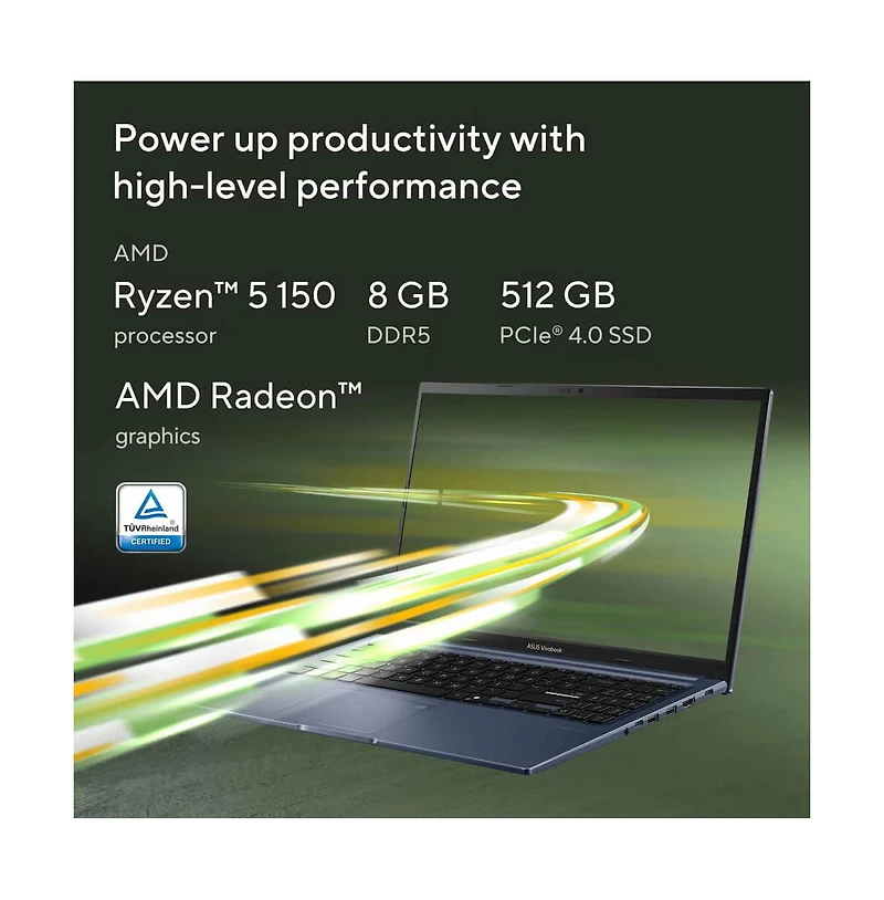 Asus VivoBook 15 Laptop Amd Ryzen 5 150 8GB Ram 512GB Ssd