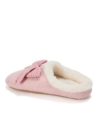 Dearfoams Women's Josie Knit Clog Slipper with Bow