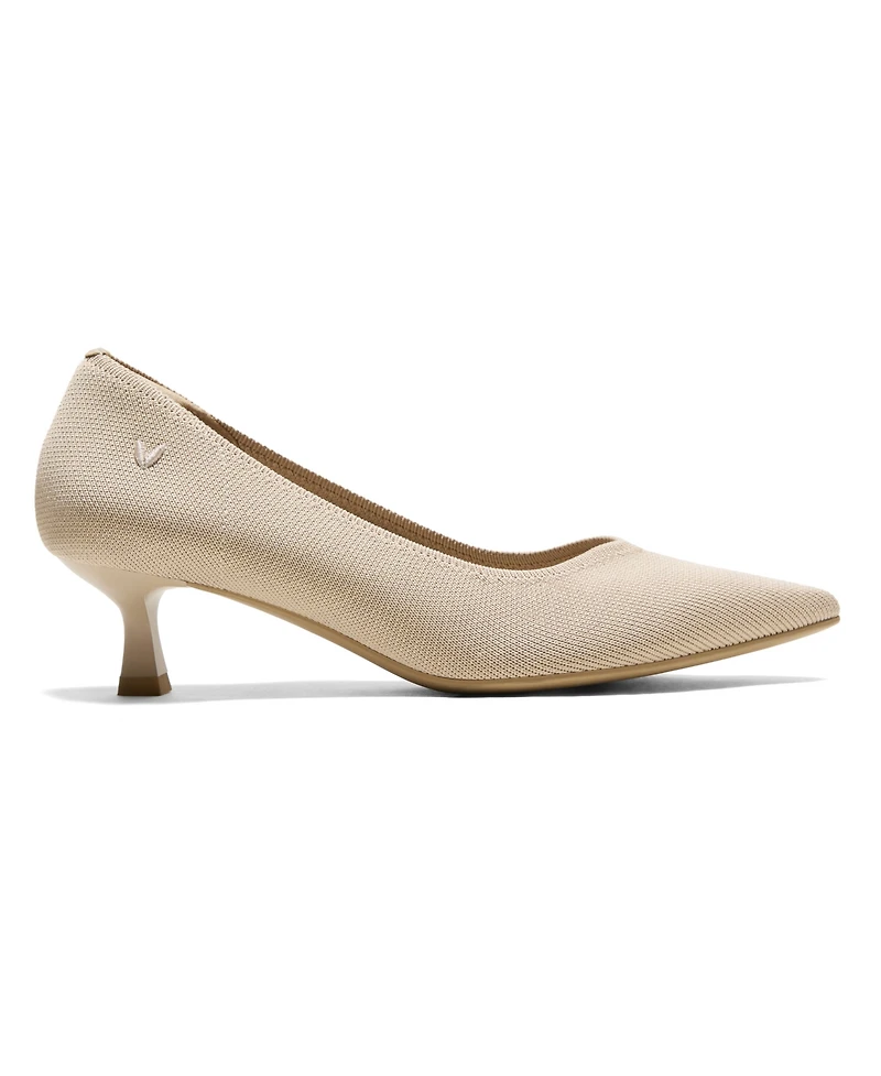 Vivaia Women's Scarlett Pointed-Toe Kitten Heels