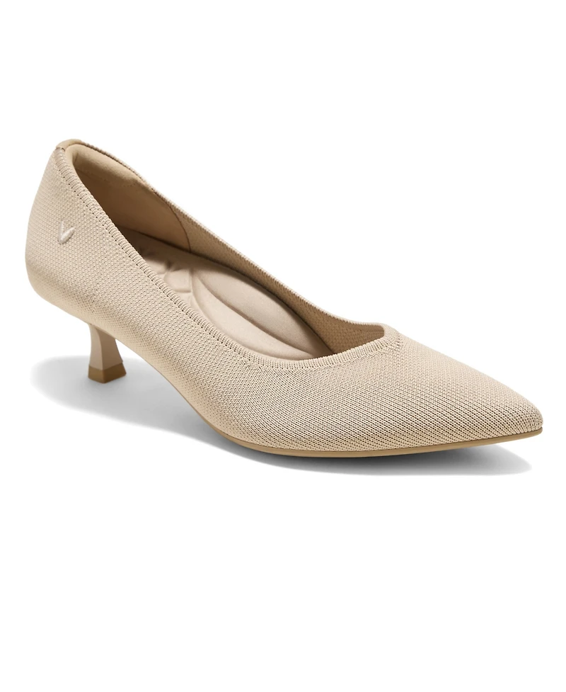 Vivaia Women's Scarlett Pointed-Toe Kitten Heels