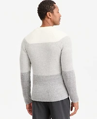 Club Room Men's Premium Blocked Chunky Crewneck Sweater, Macy's Exclusive