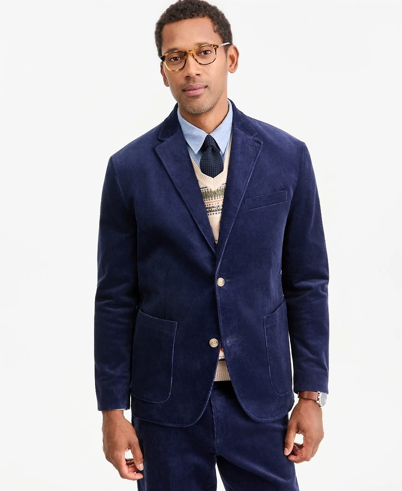 Club Room Men's Regular-Fit Corduroy Notch-Lapel Blazer, Macy's Exclusive