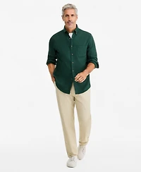 Club Room Men's Long-Sleeve Flannel Plaid Shirt, Macy's Exclusive