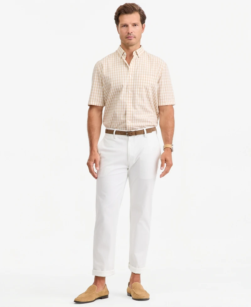 Club Room Men's Hemmy Plaid Poplin Short-Sleeve Shirt, Macy's Exclusive