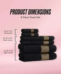 Juicy Couture Melissa Cotton 6-Piece Bath Towel Set