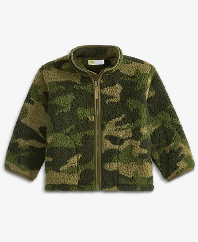 Epic Threads Toddler Boys' 12M-5T Printed Faux-Sherpa Jacket, Macy's Exclusive