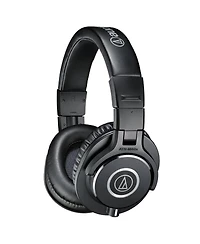 Audio-Technica Ath-M40x Professional Monitor Headphones with 9.8' Coiled and Straight Interchangeable Cables