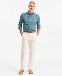 Club Room Men's Floral Poplin Button-Down Shirt, Macy's Exclusive