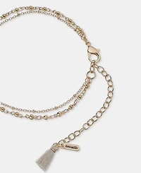 lonna & lilly Flower Layered Lariat Necklace, 16" + 3" extender