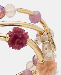lonna & lilly Flower Beaded Stretch Bracelets, 3-Piece Set