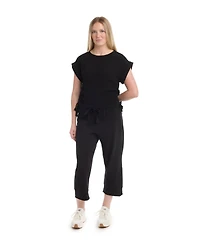 Wilt Women's Round Neck Side Drawstrings Tee