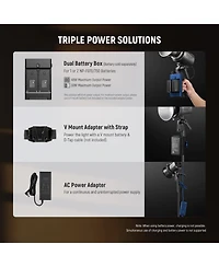 Neewer MS60B Led Video Light with 65W, 40000lux, 2700K-6500K