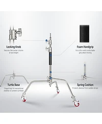 Neewer SC186W Photography Light Stand with 186cm, 83cm