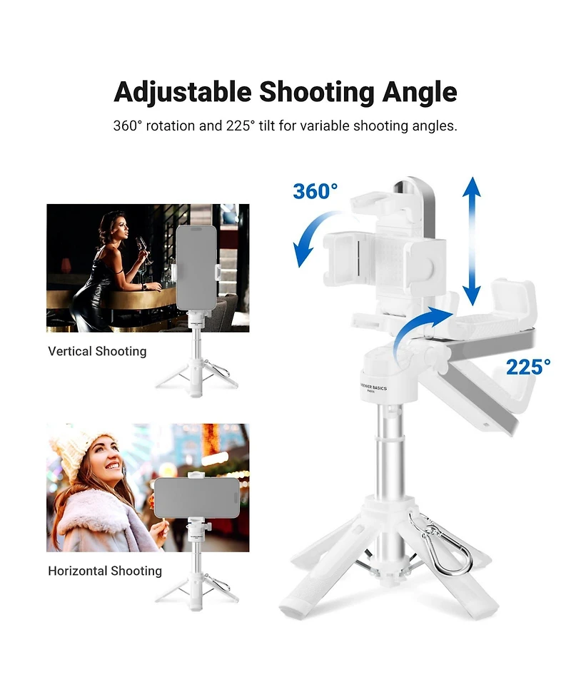 Neewer PA986 Camera Tripod for select iPhone and Android mobile devices