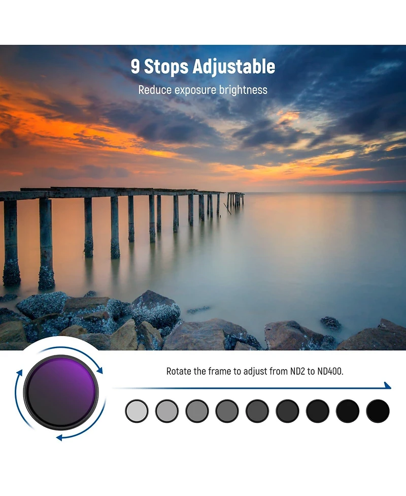 Neewer ND2-400 Camera Lens Accessory with ND2-400